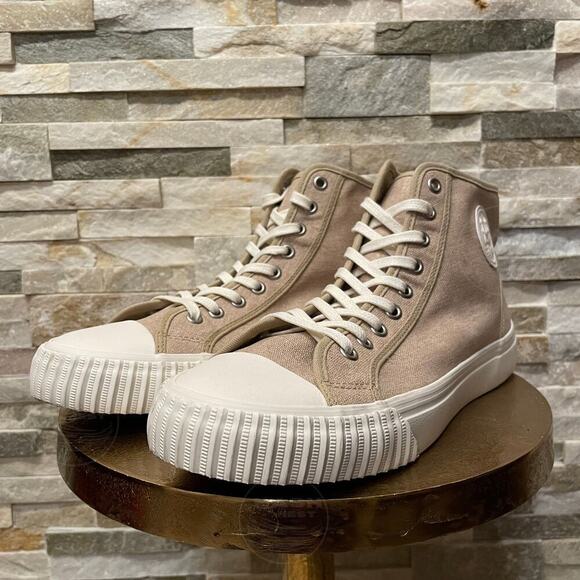 PF Flyers Center Hi 10.5M Sandstone Sneakers | Retro Canvas High Top Shoes NWOB main image 4
